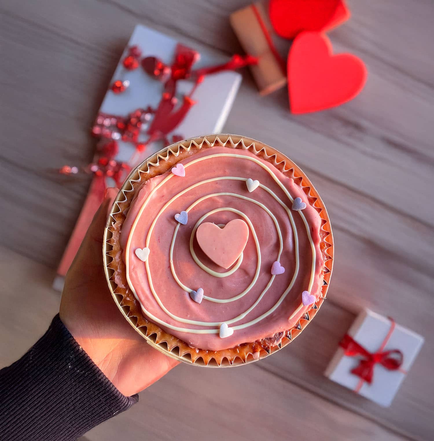 Tarta de queso Kinder (San Valentín) Tarta de queso kinder san valentin