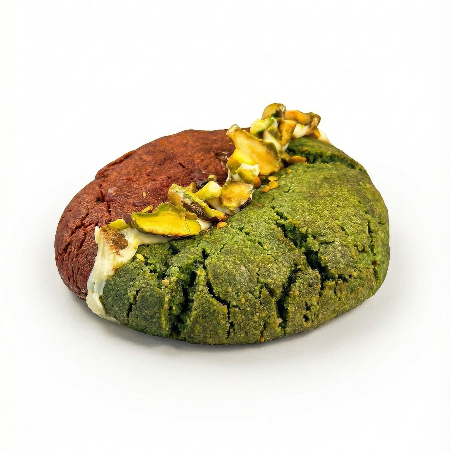 Cookie de pistacho Galleta de pistachos con chocolate blanco