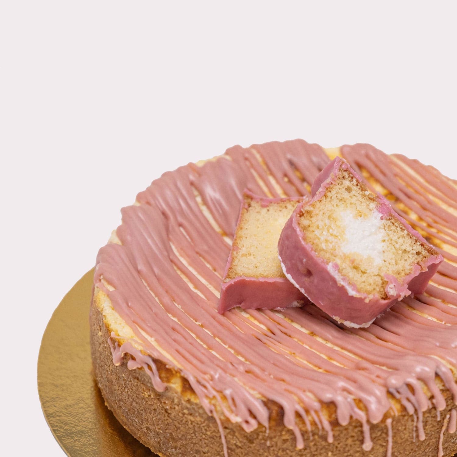 Tarta de queso Pantera Rosa Tarta de pantera rosa